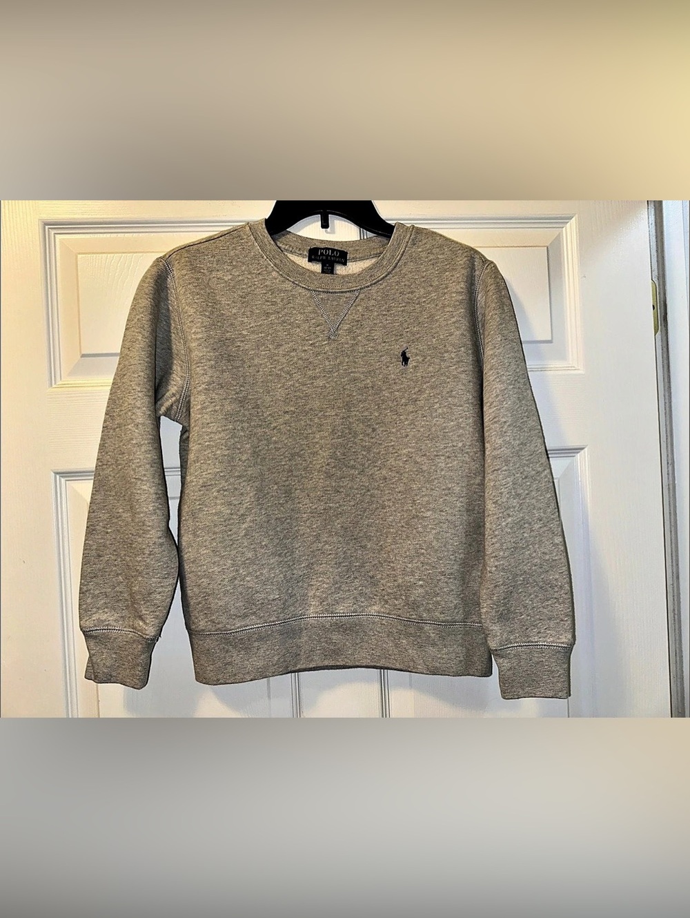 Boy’s Polo Ralph Lauren Boys Heather Grey Fleece Crewneck Sweatshirt - Size M (1